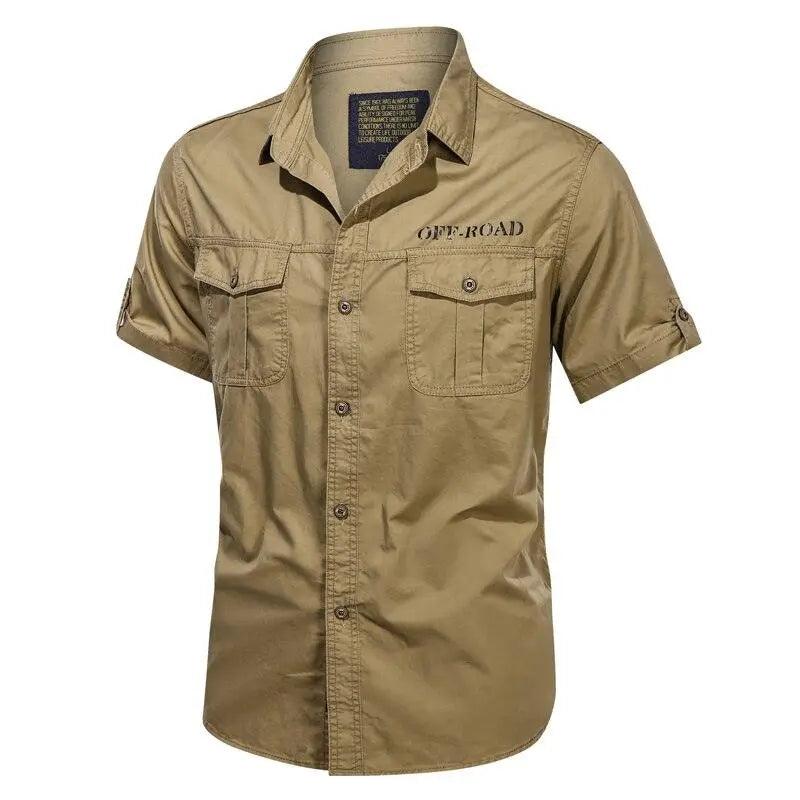 Camisa Kaki Estilo Militar Hombre - La Tienda Militar